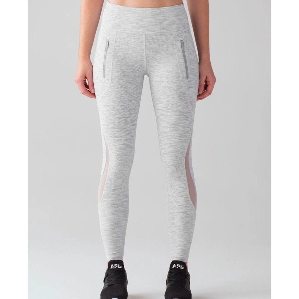 Lululemon Invigorate Tight Wee Are From Space Nimbus Battleship Ice Grey Size 12